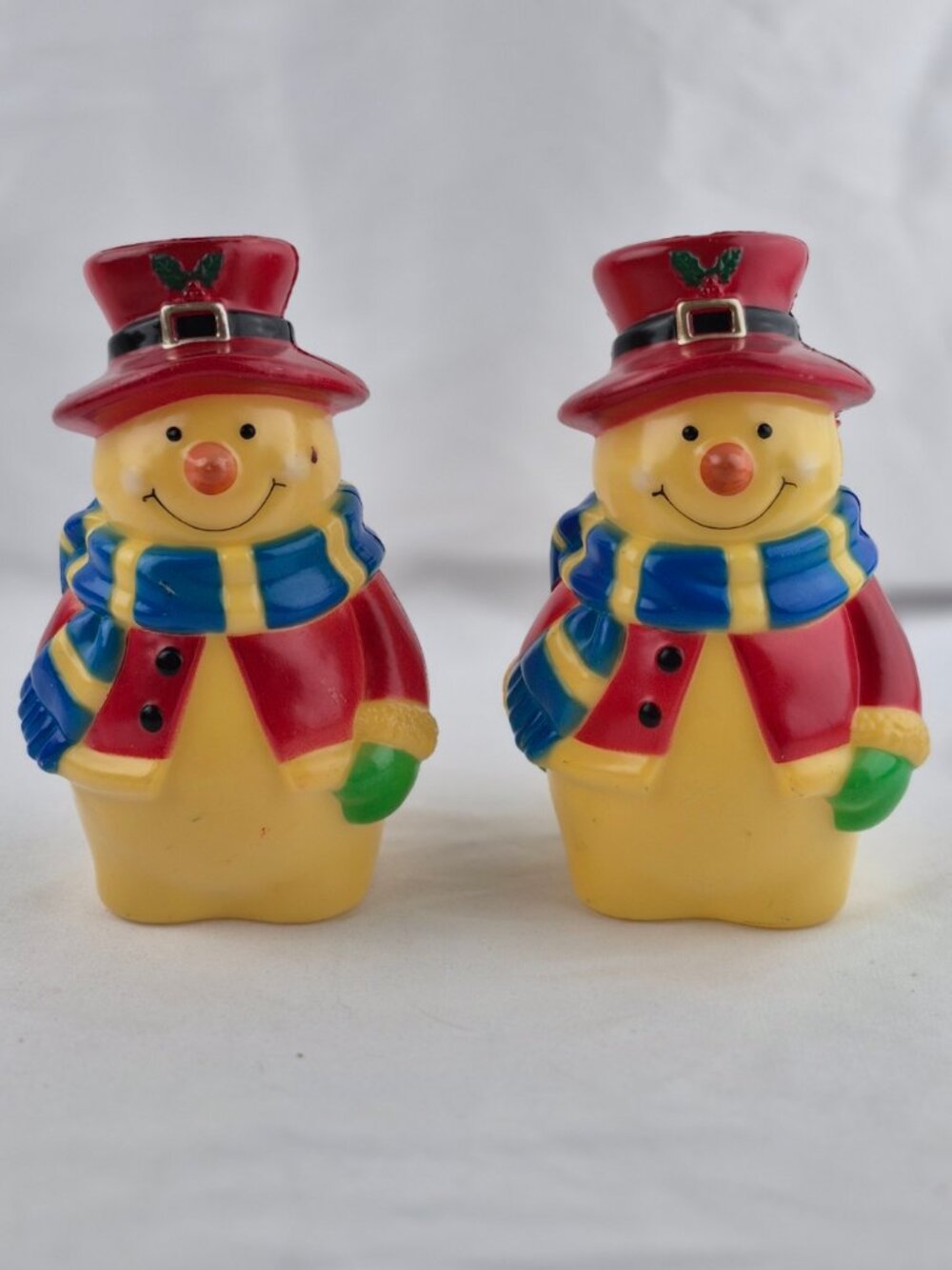 Vintage Snowman Pathway Light Cover Blow Mold Set of 2